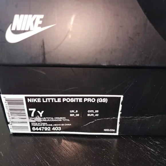 7 Y Nike Little Posite Pro Racer Blue/Total Crimson